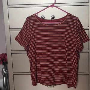 100% Cotton Rainbow Stripe T-Shirt